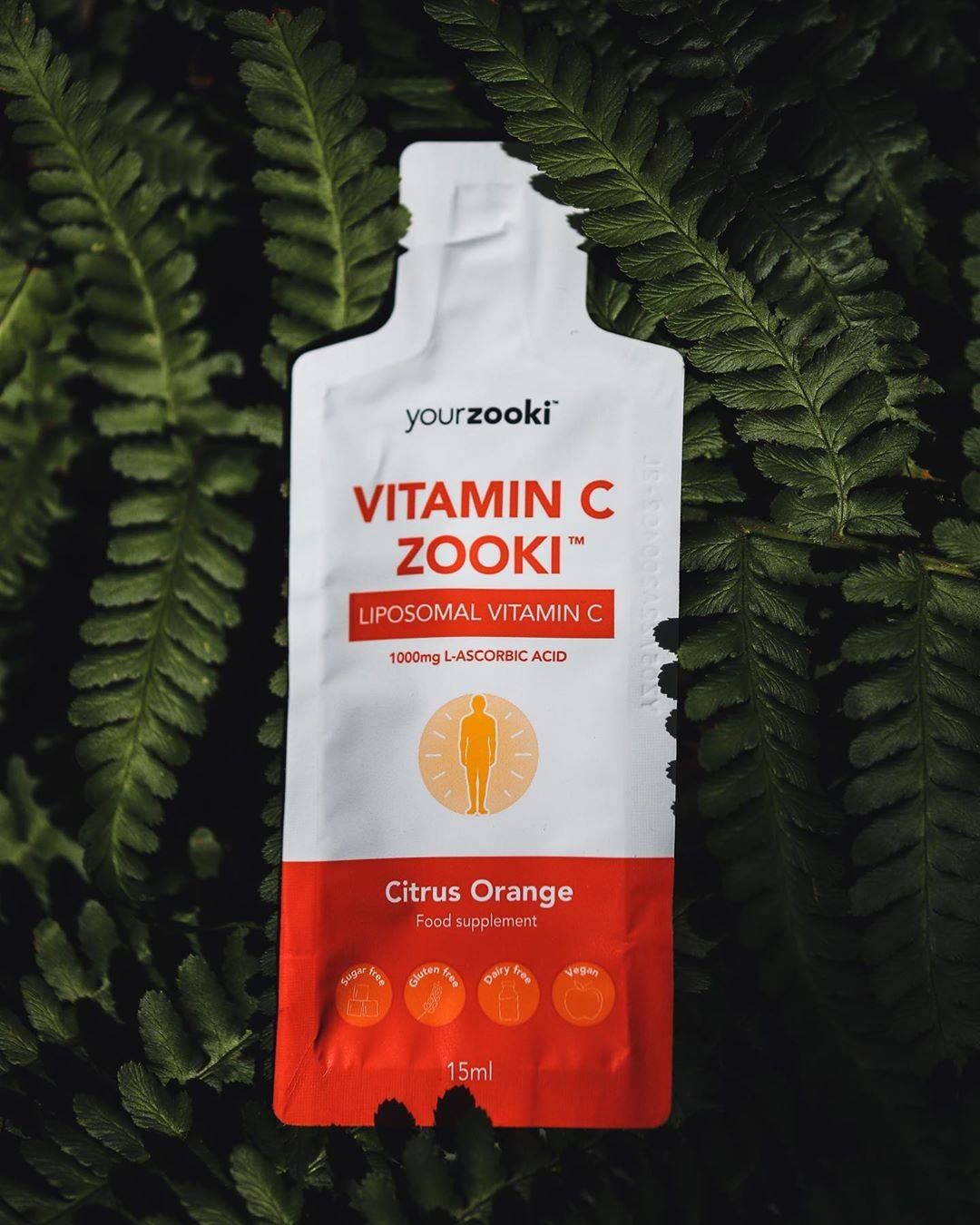 Липосомальный витамин C Zooki (Апельсин) Vitamin C Zooki (Citrus Orange), 30х15мл