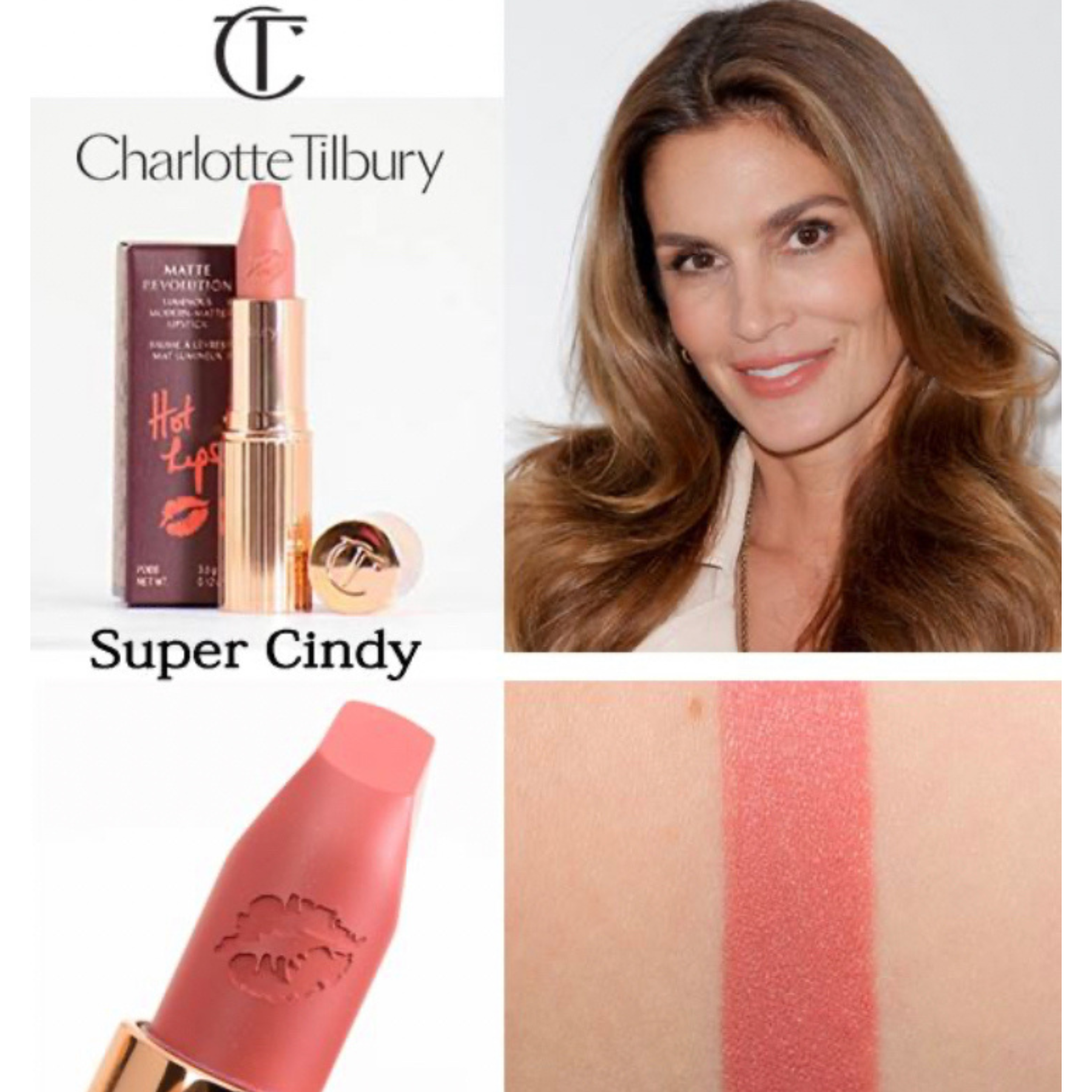 Помада Charlotte Tilbury Hot Lips Lipstick – Super Cindy, 3,5г