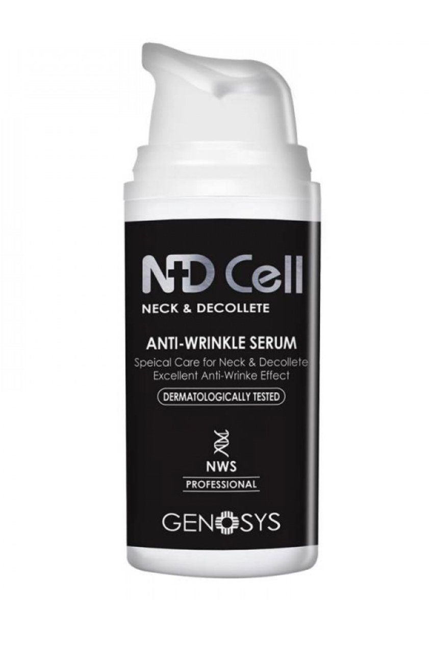 Сироватка проти зморшок для області шиї та декольте Genosys ND Cell Anti-Wrinkle Serum, 30мл
