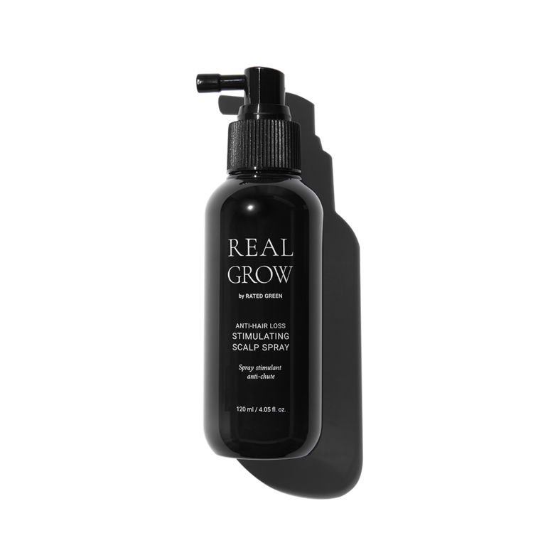 Стимулирующий спрей против выпадения волос Rated Green Real Grow Anti-Hair Loss Stimulating Scalp Spray, 120мл