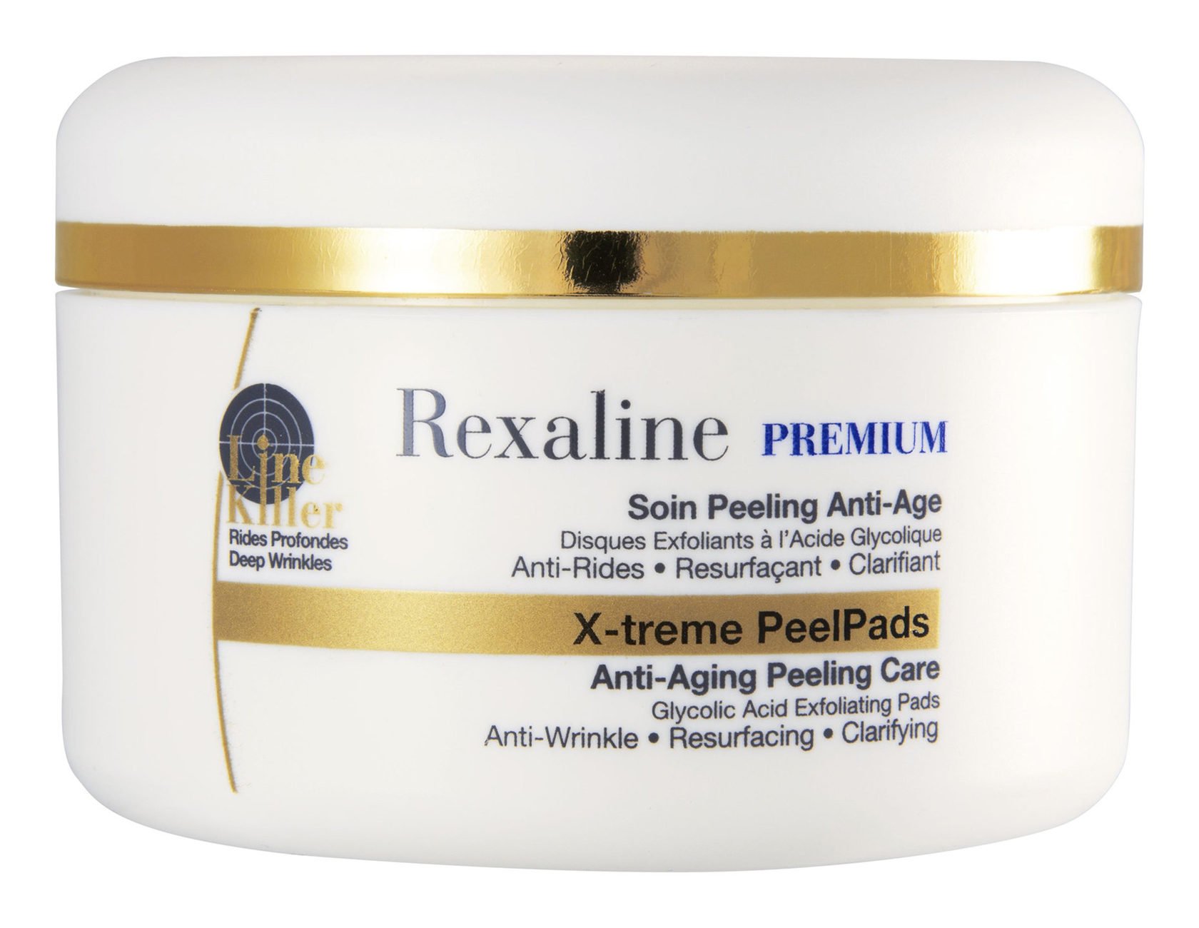 Диски для пиллинга Rexaline восстанавливающие антивозрастные PREMIUM LINE-KILLER X-Treme Peel Pads
