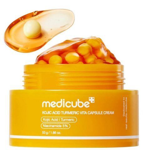 Осветительный капсульный крем с койевой кислотой и куркумой Medicube Kojic Acid Turmeric Vita Capsule Creams, 50мл