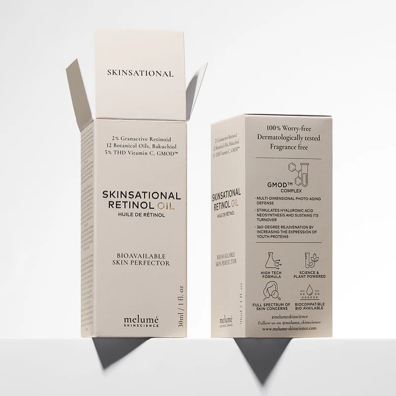 Масло для лица с ретиноидом и витамином С Skinsational Retinol Oil , 30мл