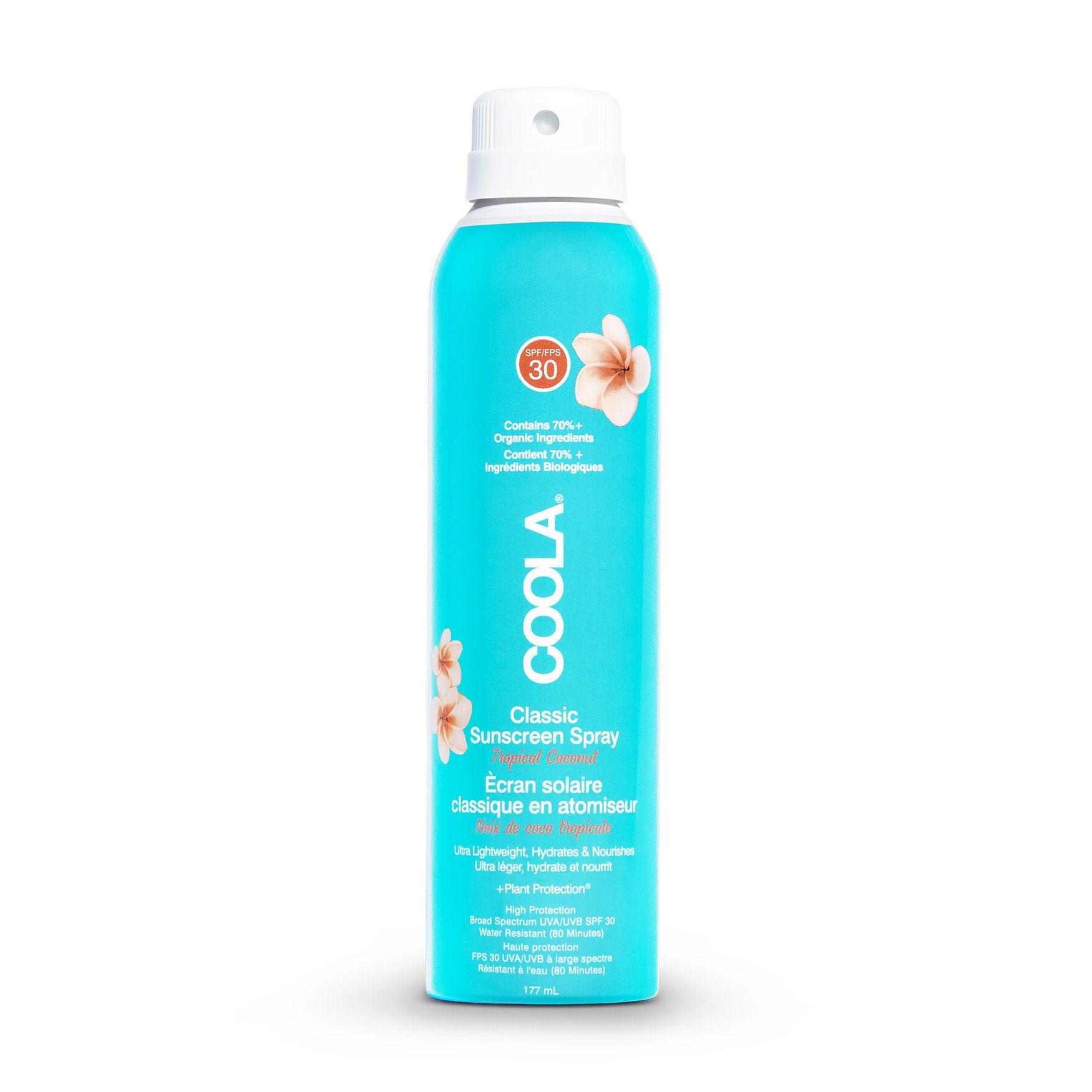 Сонцезахисний спрей Coola SPF-30 Coola Classic Body Organic Sunscreen Spray SPF 30, Coconut