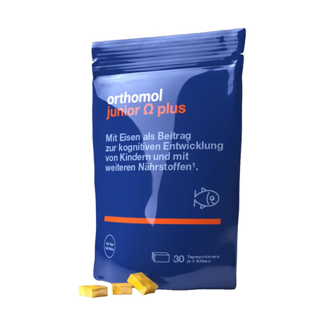 Жевательные ириски Orthomol Junior Omega Plus (сила иммунитета вашего ребенка), 30 дней