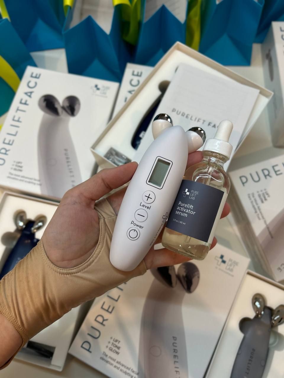 Массажер для миостимуляции лица PureLift Face, Белый
