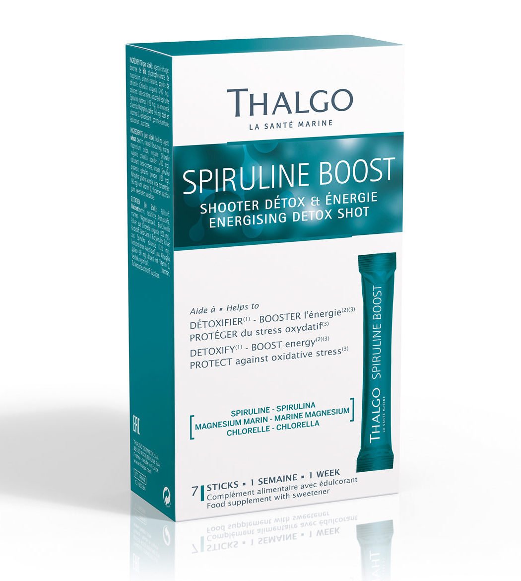 Энергетический детокс напиток спирулина Thalgo Spiruline Boost Energising Detox Shot, 7*5г