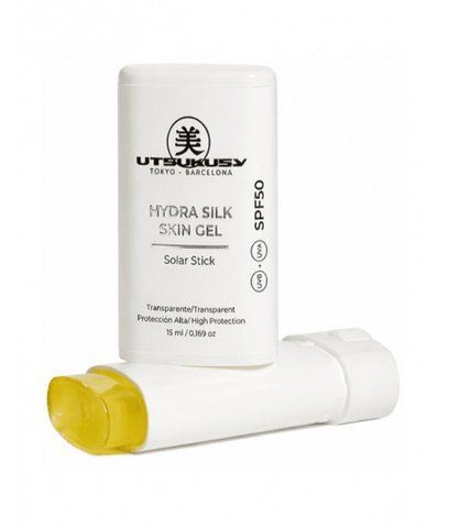 Прозрачный солнцезащитный сток для лица и тела Utsukusy Hydra Silk Skin Gel Stick SPF 50, 15мл