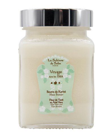 Масло карите с ароматом тиаре и алое вера La Sultanе De Saba Beurre De Karite Tiare et Aloe Vera, 300г, Тиаре и алоэ Вера