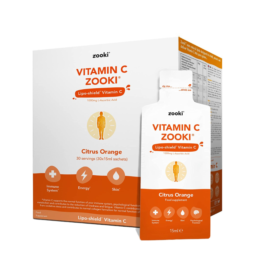 Ліпосомальний вітамін C Zooki (Апельсин) Vitamin C Zooki (Citrus Orange), 30х15мл