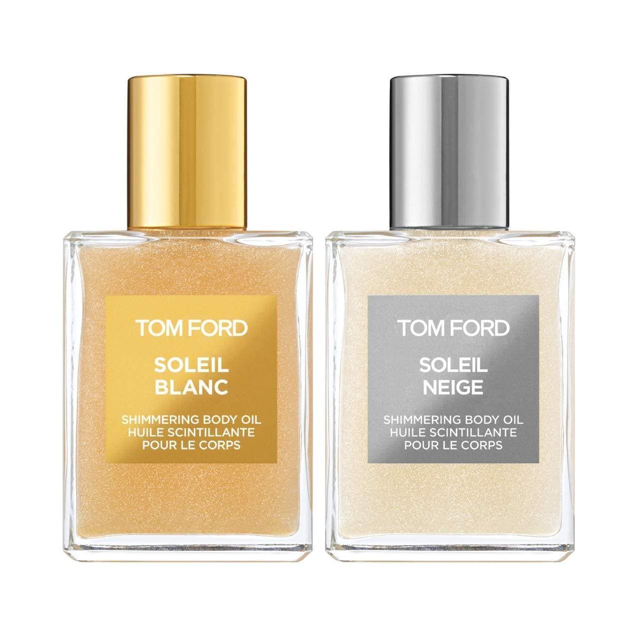 Набір олій з шимером Soleil Blanc & Soleil Neige Mini Soleil Shimmering Body Oil Set, 2х45мл