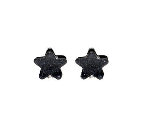 Набір крабиків "Black Tinsel" Emi Jay Baby Star Clip Set In Black Tinsel