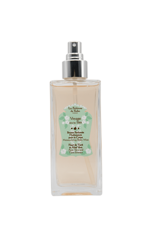 Зволожуючий спрей для тіла та волосся Алое вера та квітка тіаре La Sultane de Saba Moisturizing Body Mist Aloe Vera and Tiare Flowers, 200мл