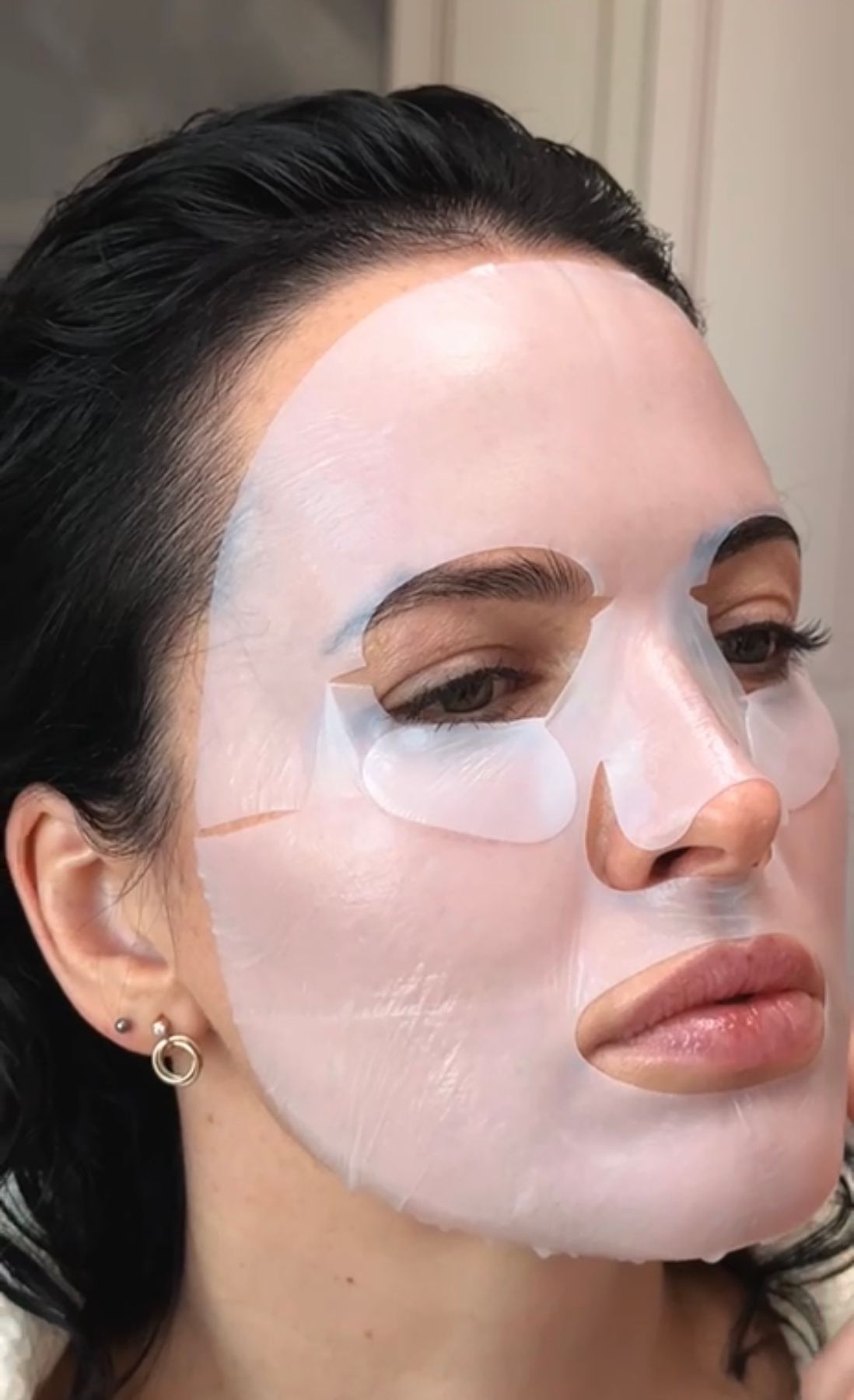 Відновлююча маска для обличчя Rosy Drop Furrowless Mask, 1