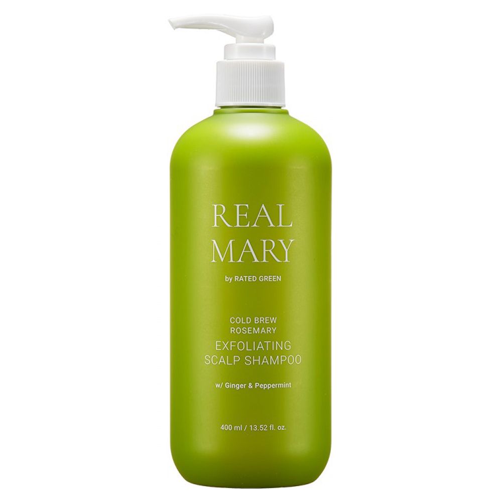 Глубоко очищающий шампунь с соком розмарина Rated Green Real Mary Exfoliating Scalp Shampoo, 400мл