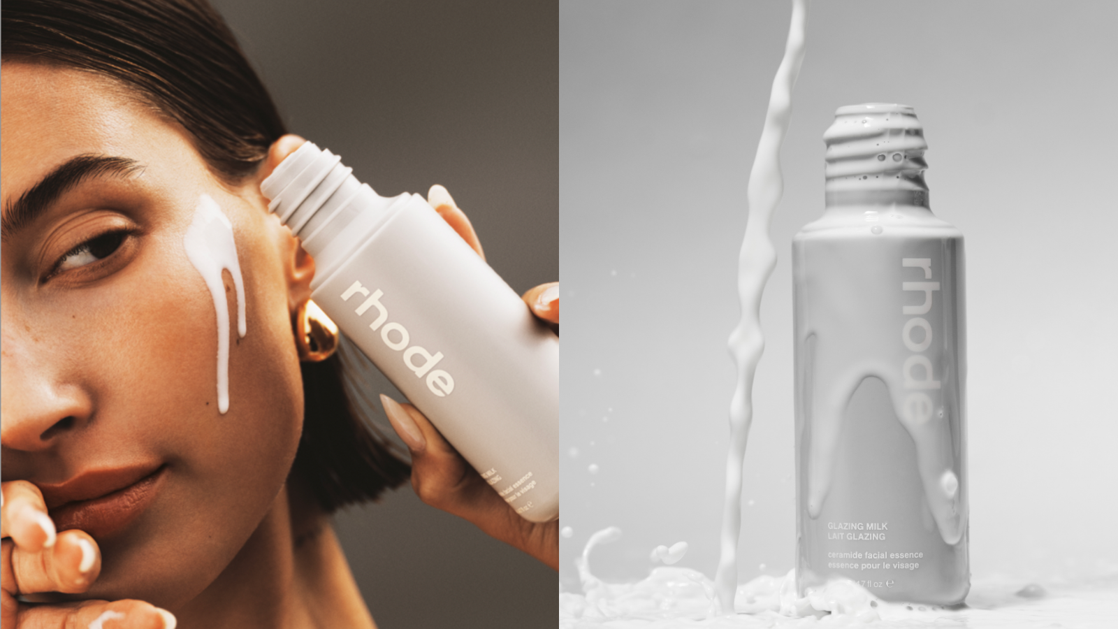 Увлажняющая молочная эссенция для лица Rhode Glazing Milk Ceramide Facial Essence, 140мл