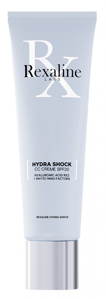 CC-крем для зволоження і вирівнювання тону шкіри Rexaline Hydra Shock Hydra-Unifying CC Cream SPF20