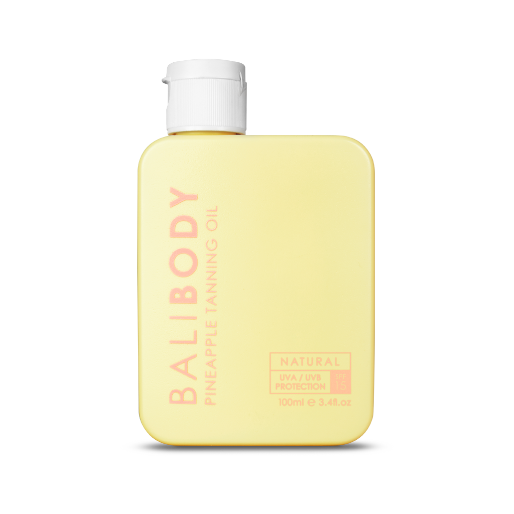 Масло для загара с ананасом Pineapple Tanning Oil Bali Body, 100мл, SPF 15