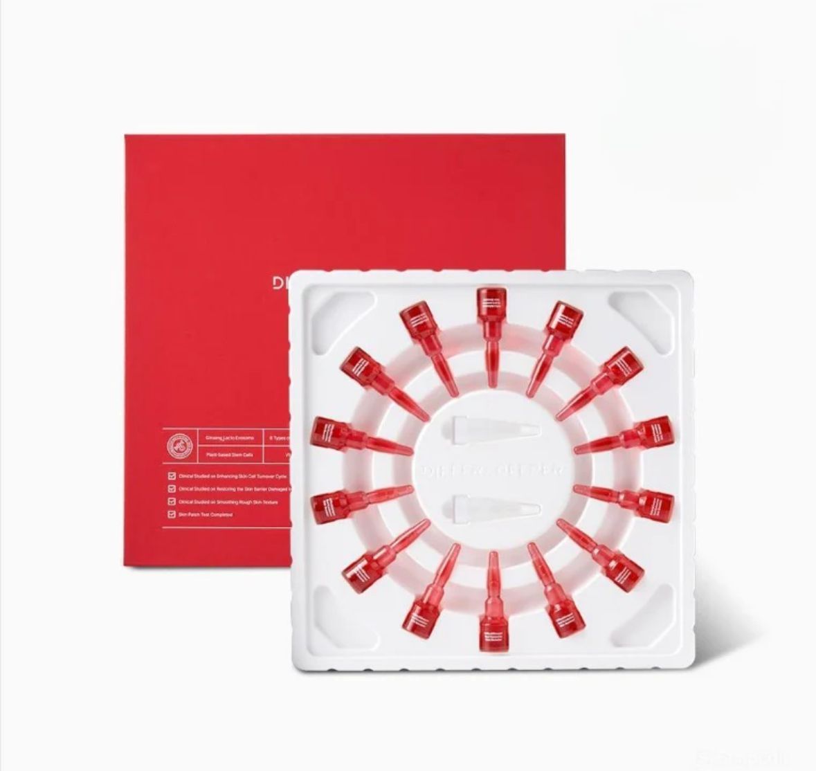 Differ & Deeper Интенсивный омолаживающий бустер с экзосомами Differ & Deeper Red Exosome Skin Booster, 2 мл х 14 ампул