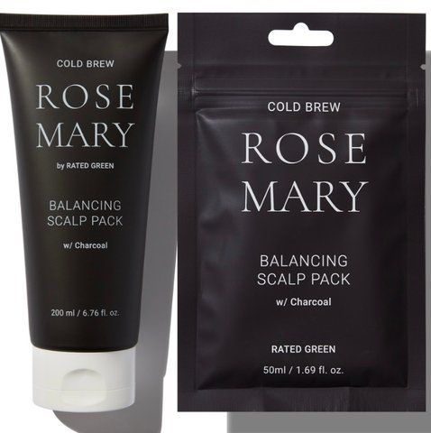 Балансуюча маска для волосся та шкіри голови із соком розмарину Rated Green Cold Brew Rosemary Balancing Scalp Pack, 50мл