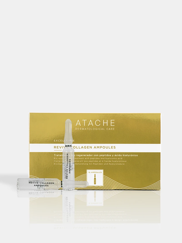 Anti-age ампулы на основе пептидного концентрата Excellence revive collagen Atache, 10 x 2ml