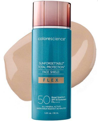 Сонцезахисний крем для обличчя з адаптивними пігментами SPF 50 Colorescience Sunforgattable&reg; Total Protection&trade; Face Shield Flex SPF 50, 55 мл, Fair
