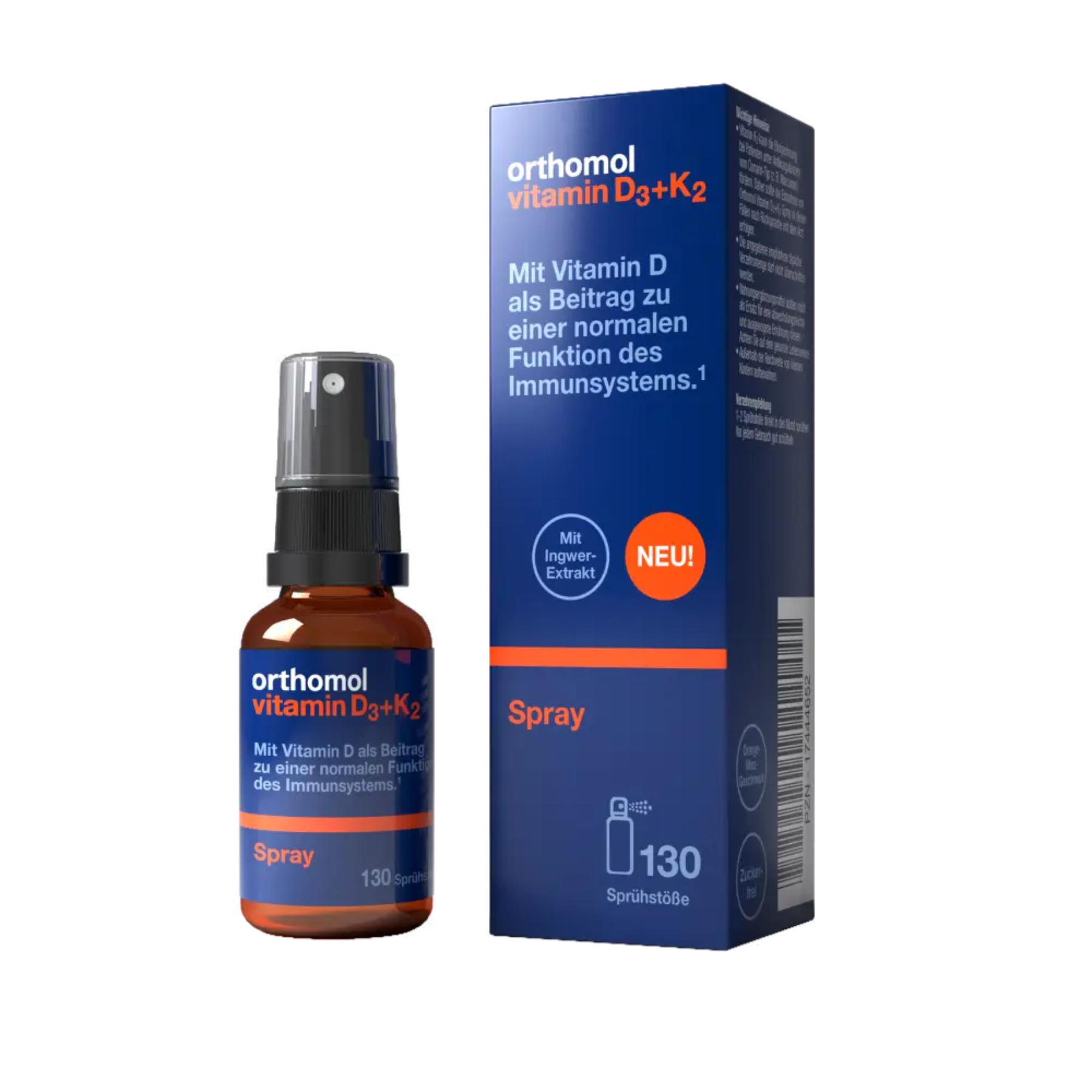 Спрей Orthomol Vitamin D3+K2 (для імунної системи та здоров'я кісток), 20мл