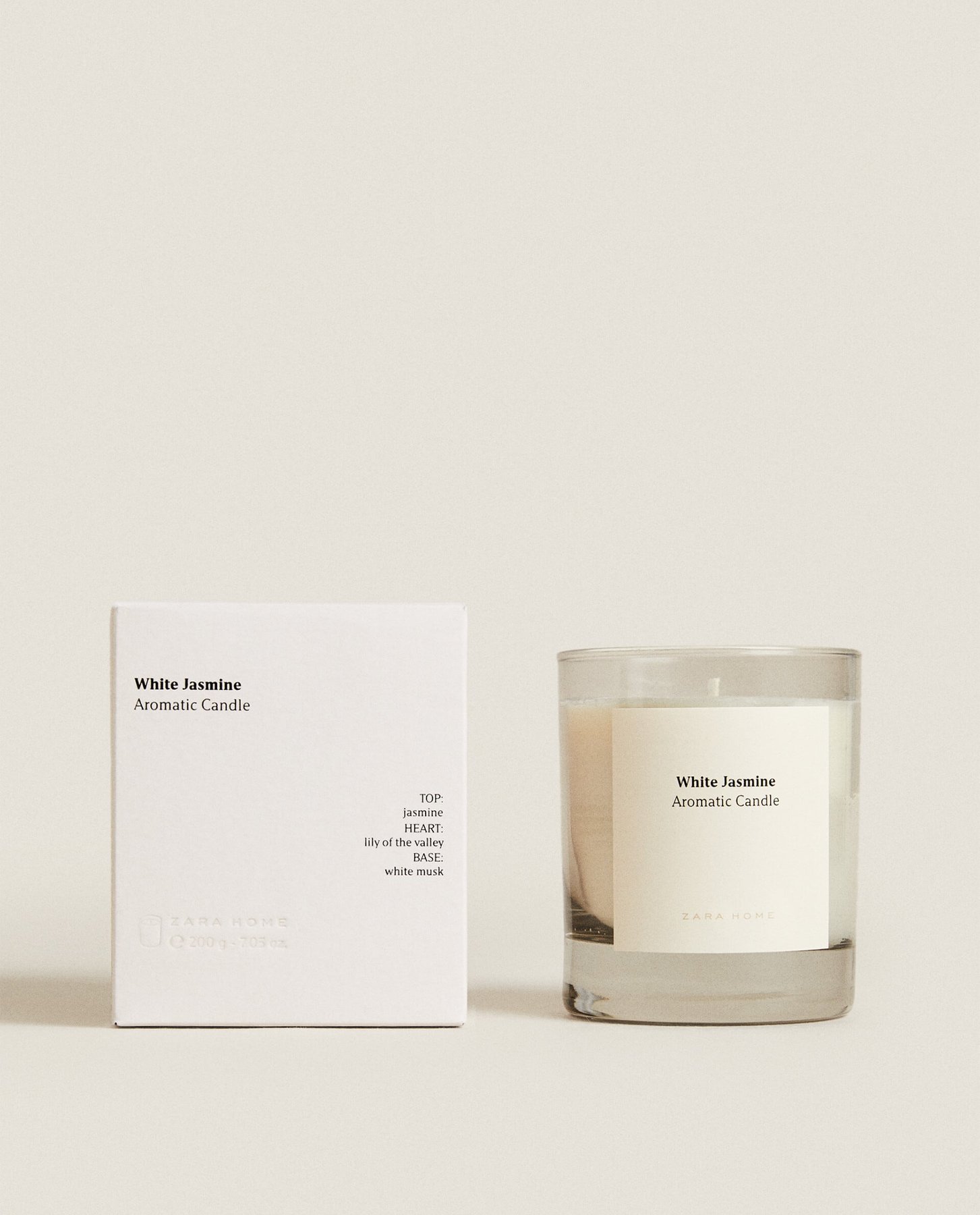 Ароматическая свеча White Jasmine Zara Home, 200гр