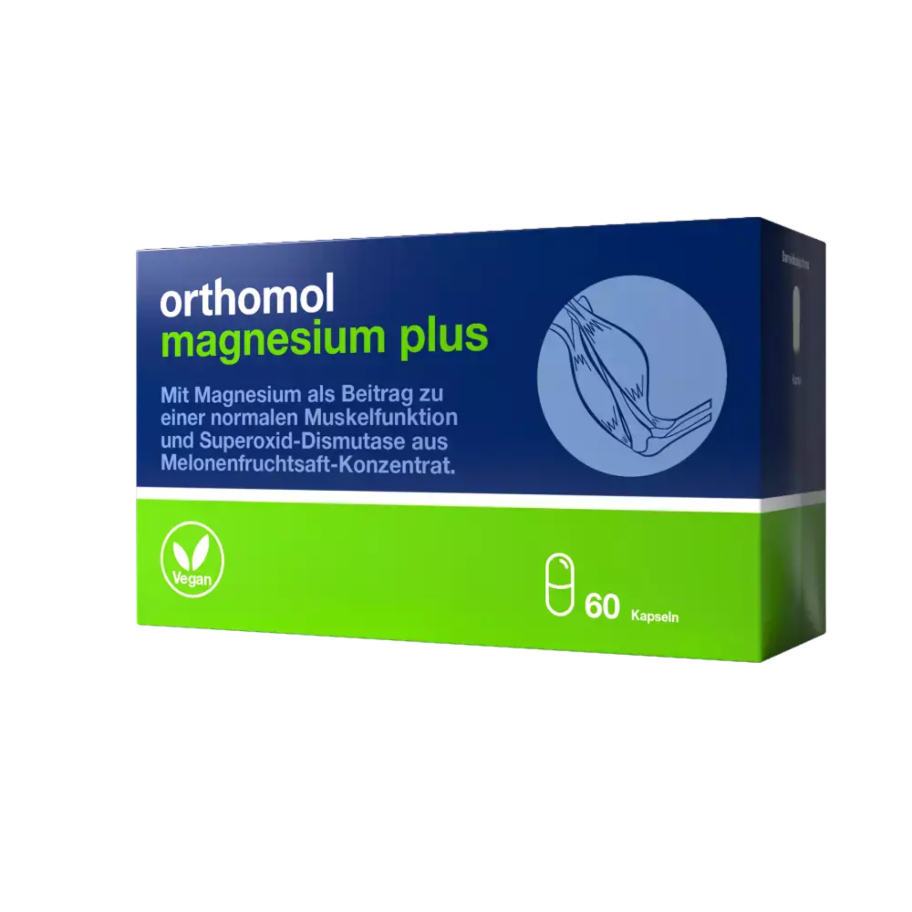 Капсули Orthomol Magnesium Plus (для функцій м'язів), 30 днів