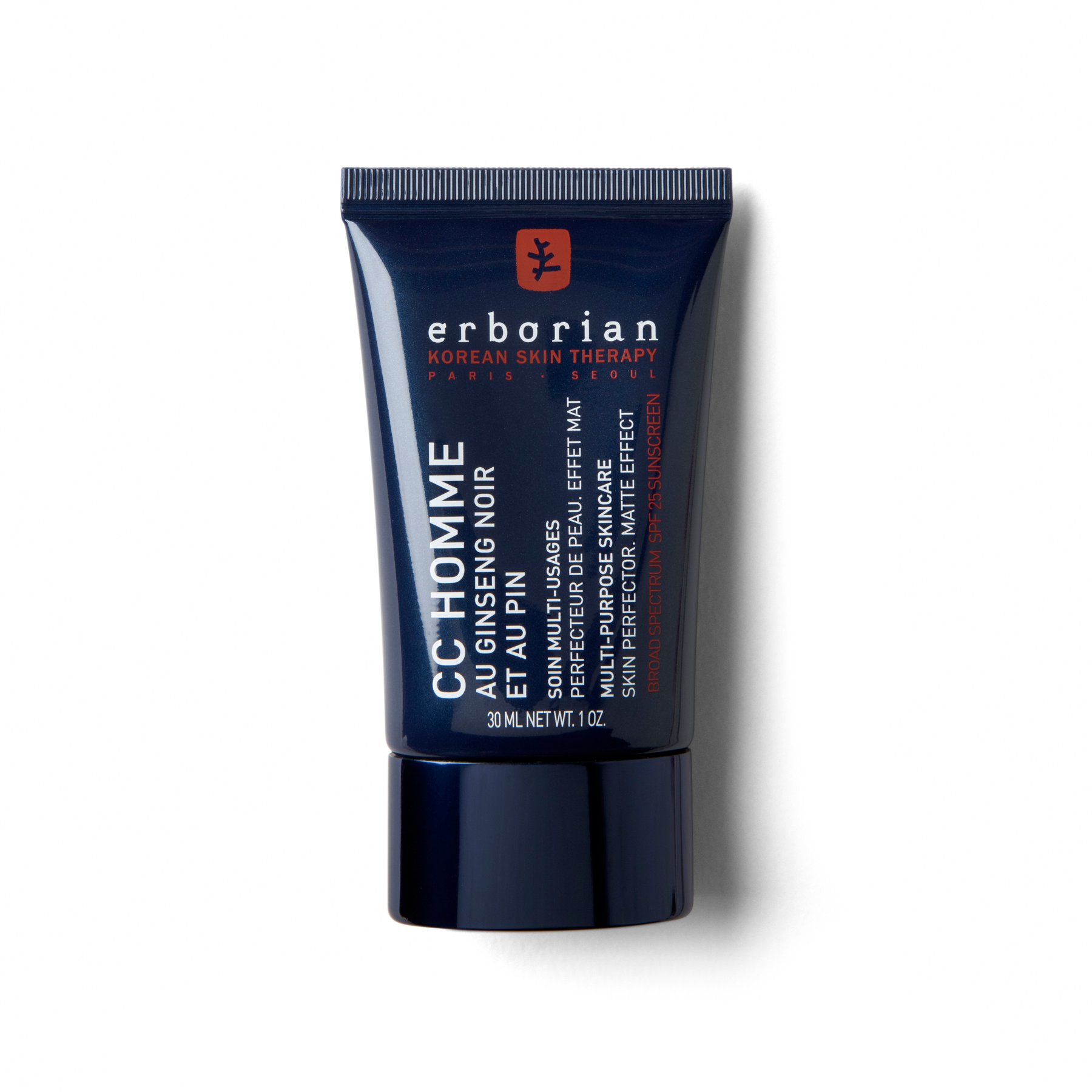 СС Крем для чоловіків Erborian CC Homme Multi-Purpose Skincare Skin Perfector Matte Effect SPF 25