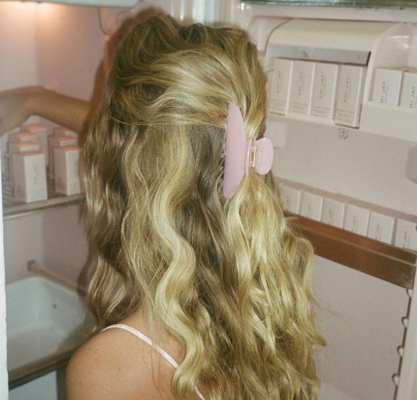 Большой крабик для волос "Cherub Pink" Emi Jay Big Effing Clip in Cherub Pink