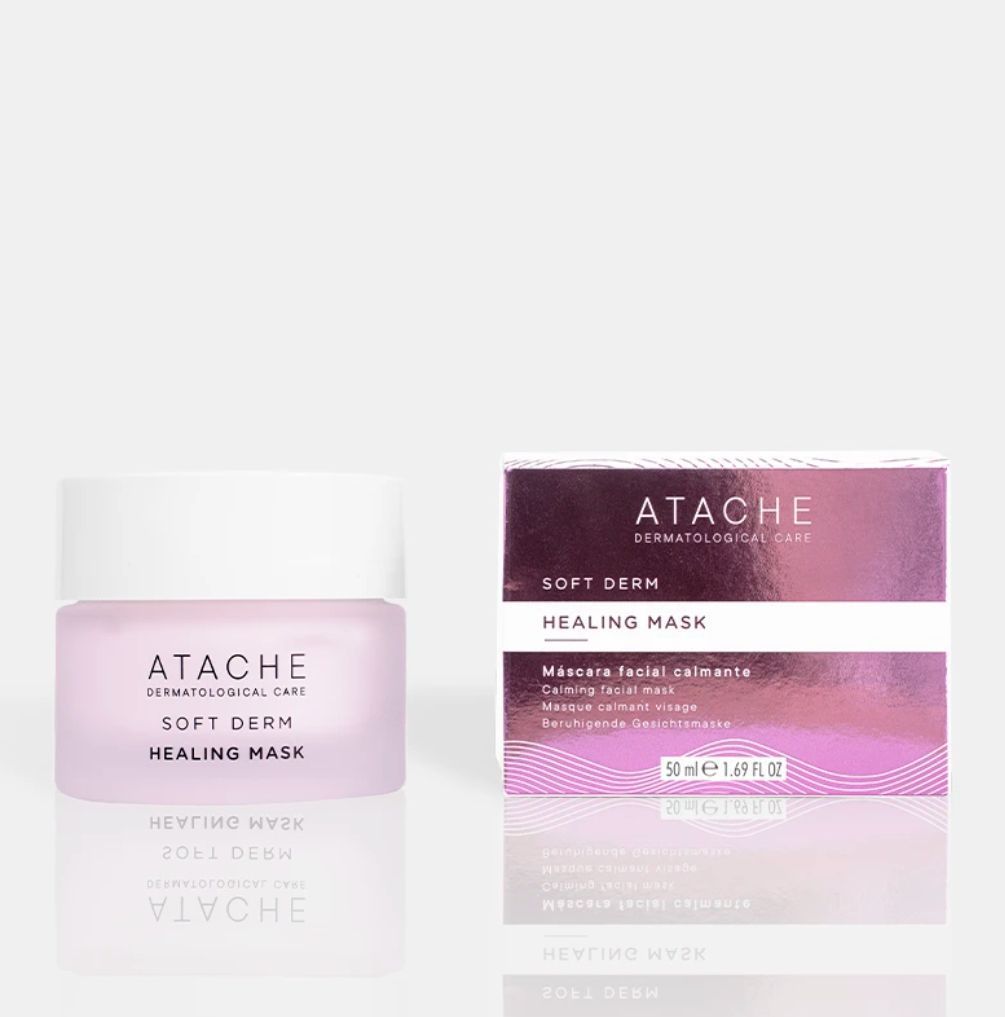 Успокаивающая маска от купероза и сухости кожи Soft Derm Healing Mask Atache, 50мл