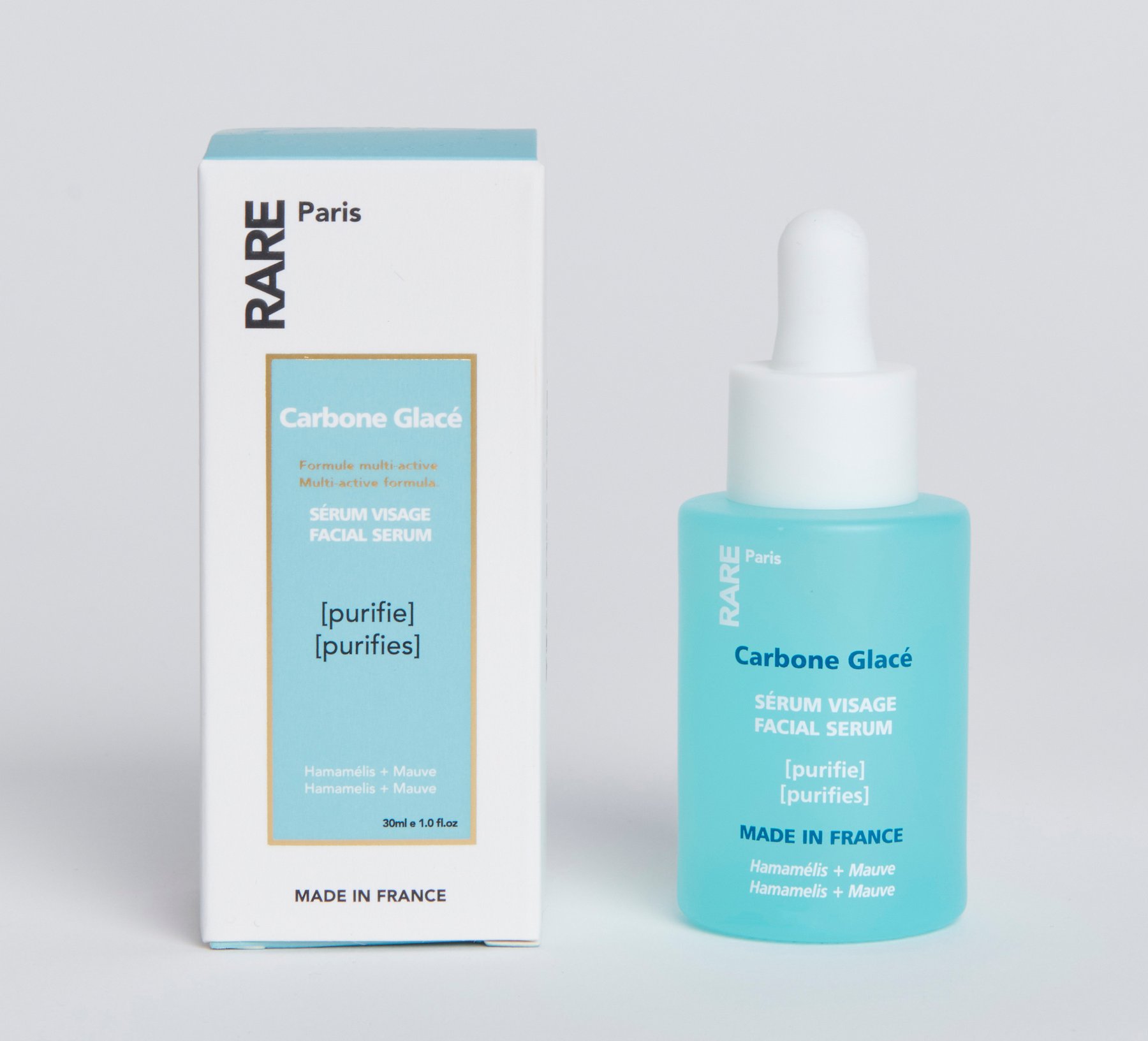 Очищувальна сироватка для обличчя  Carbone Glacé Purifying Face Serum Rare Paris , 30мл