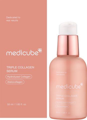 Зволожувальна сироватка з колагеном та гіалуроновою кислотою Medicube Triple Collagen Serum, 55 мл
