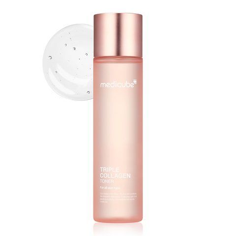 Зволожувальний тонер з колагеном та гіалуроновою кислотою Medicube Triple Collagen Toner, 140мл