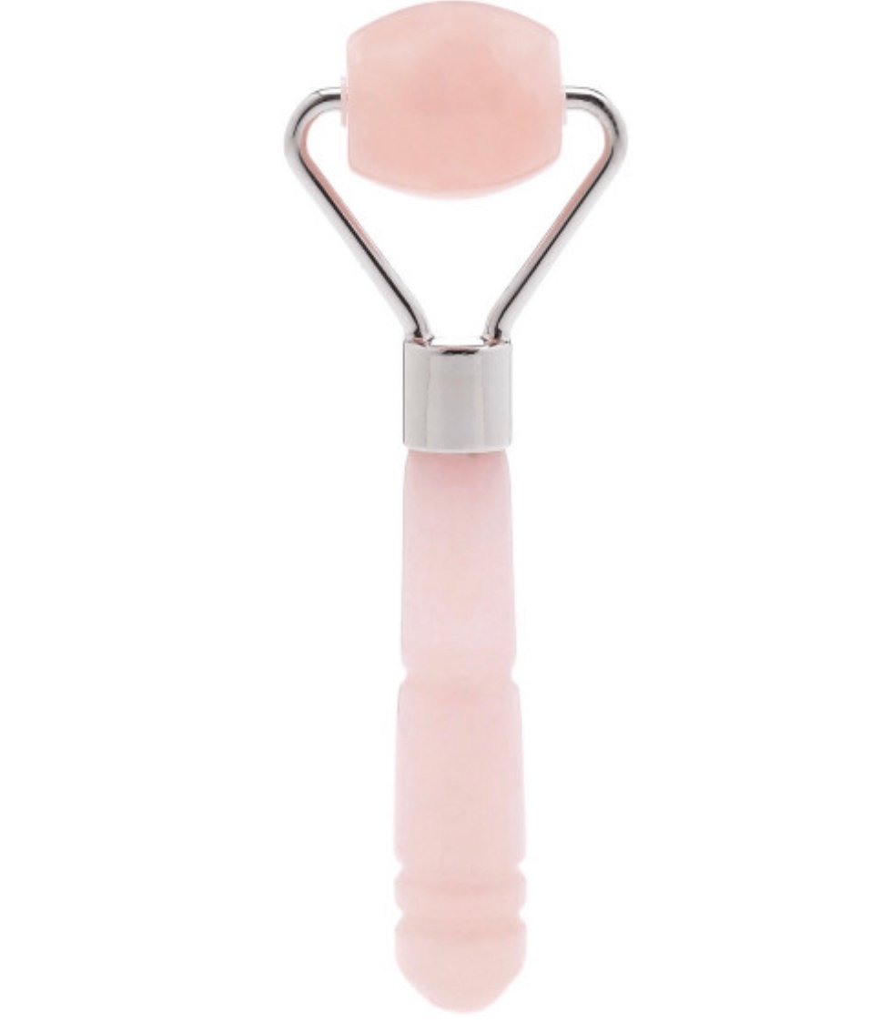 Мини-Роллер для лица с кристаллом розового кварца Skingym