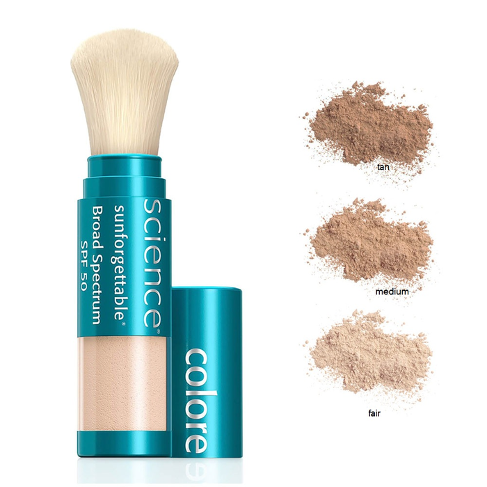 Сонцезахисна пудра з пензлем Colorescience Sunforgettable&reg; Total Protection&trade; Brush-On Shield SPF 50, 6г, Fair