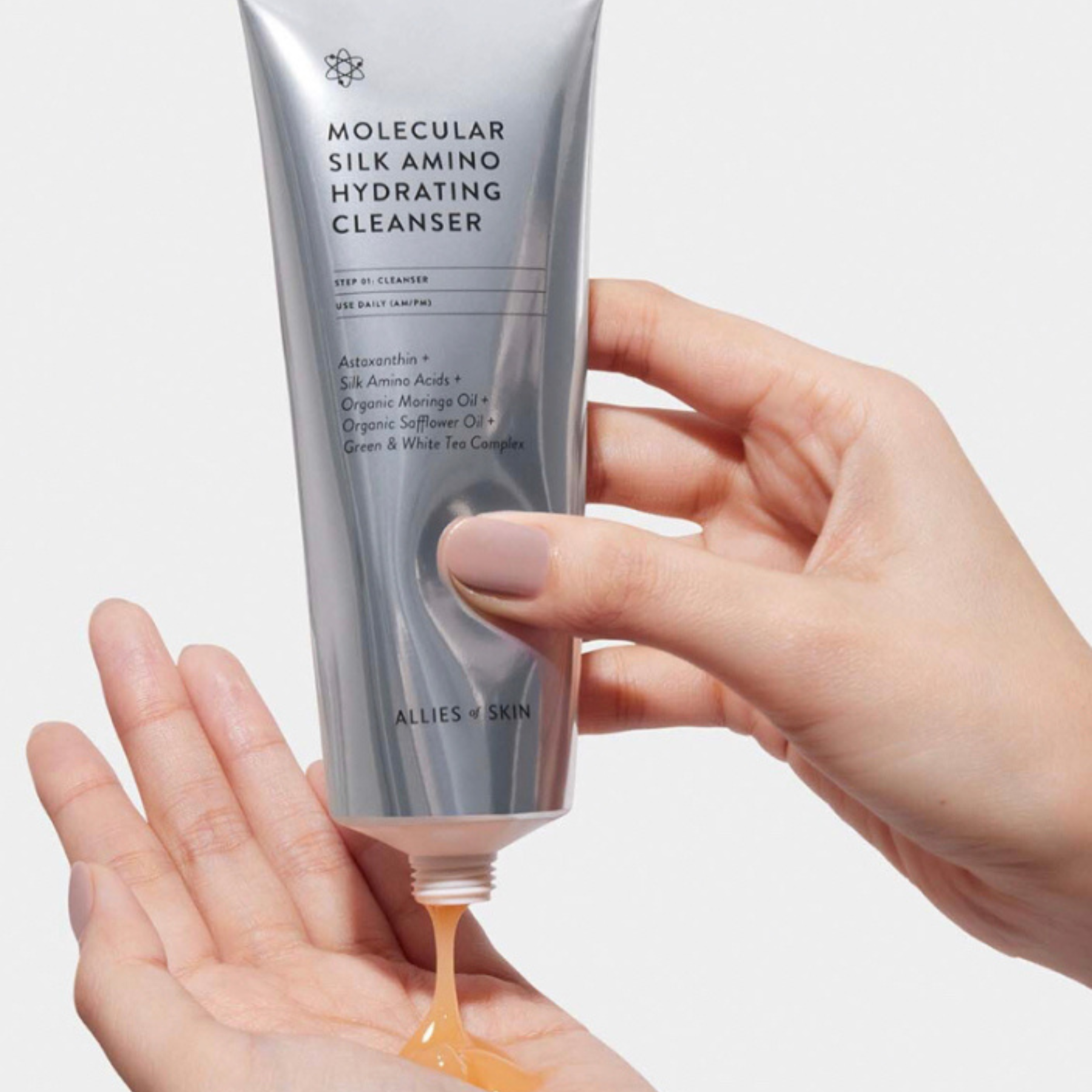 Очищающее средство для лица Molecular Silk Amino Hydrating Cleanser Allies Of Skin, 100мл