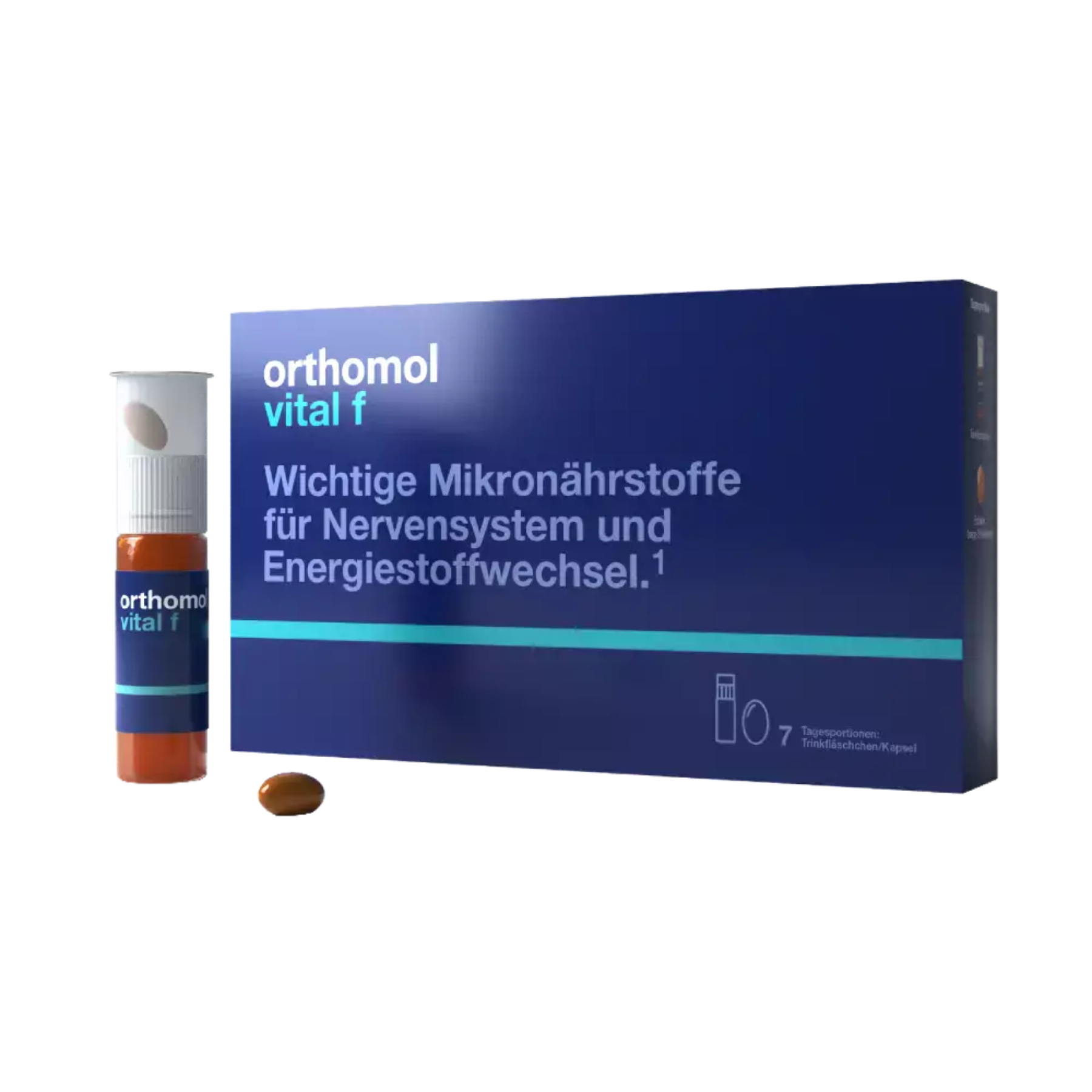 Питна суспензія-капсули Orthomol Vital F (вітамінний комплекс для жінок), 7 днів
