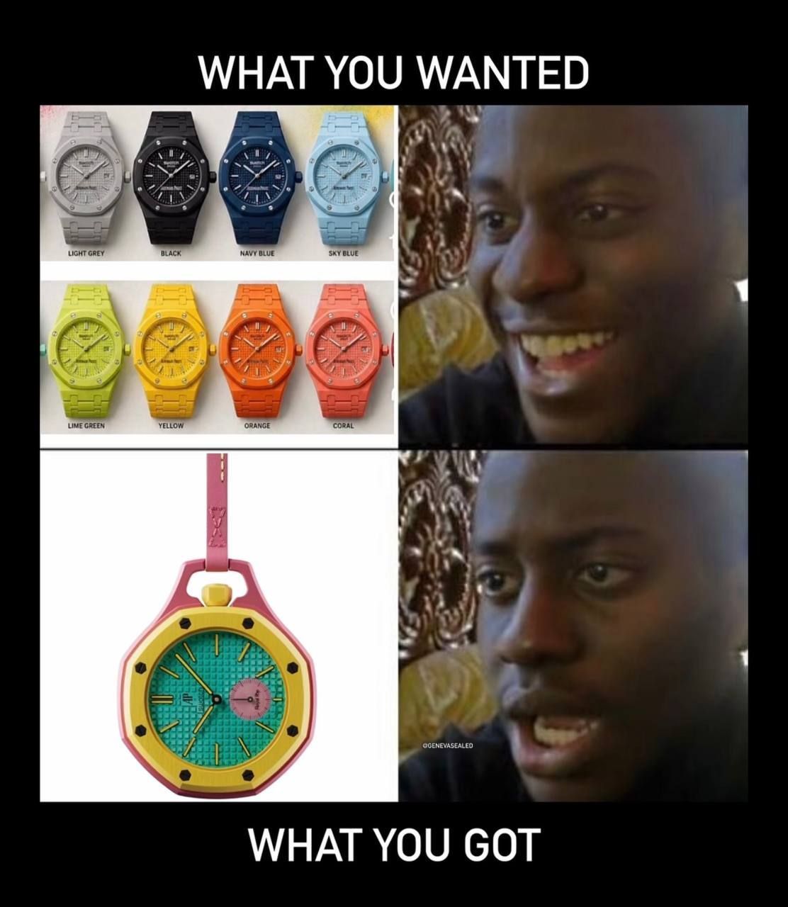 Брелок-часы Аudemars Piguet &times; Swatch Royal Pop Keychain