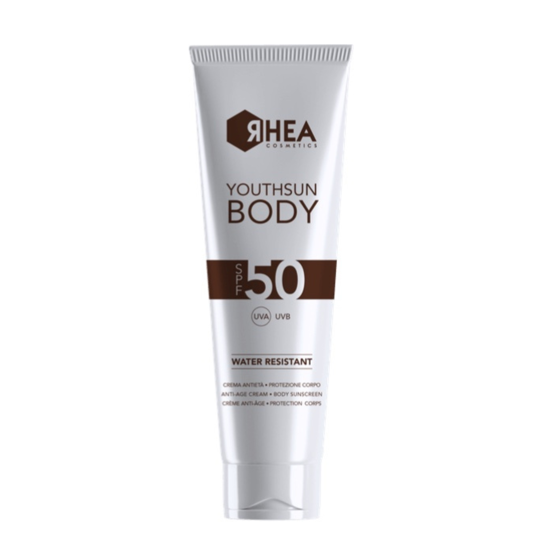 Солнцезащитный anti-age крем для тела SPF 50 Rhea Youth Sun Body SPF50, 150мл, SPF 50