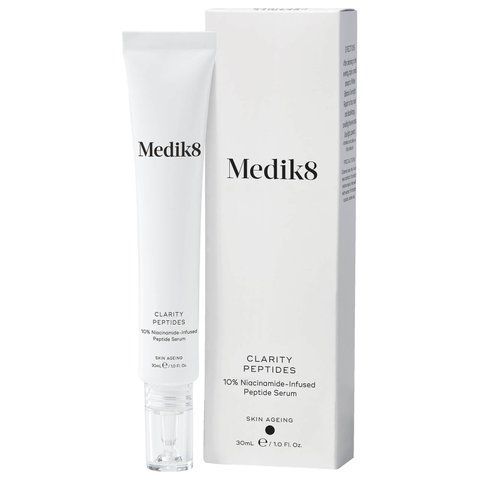 Пептидная сыворотка с 10% ниацинамидом Clarity Peptides Medik8, 30мл