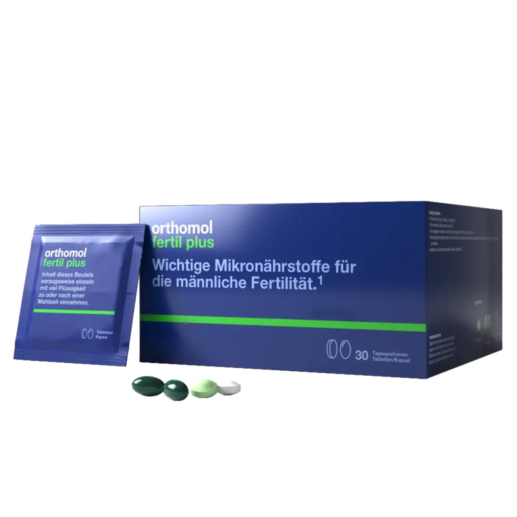 Капсули-таблетки Orthomol Fertil Plus (для лікування фертильності у чоловіків), 30 днів