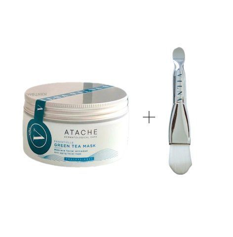 Набор Atache Essentielle Reafirming Mask Green Tea + Brush