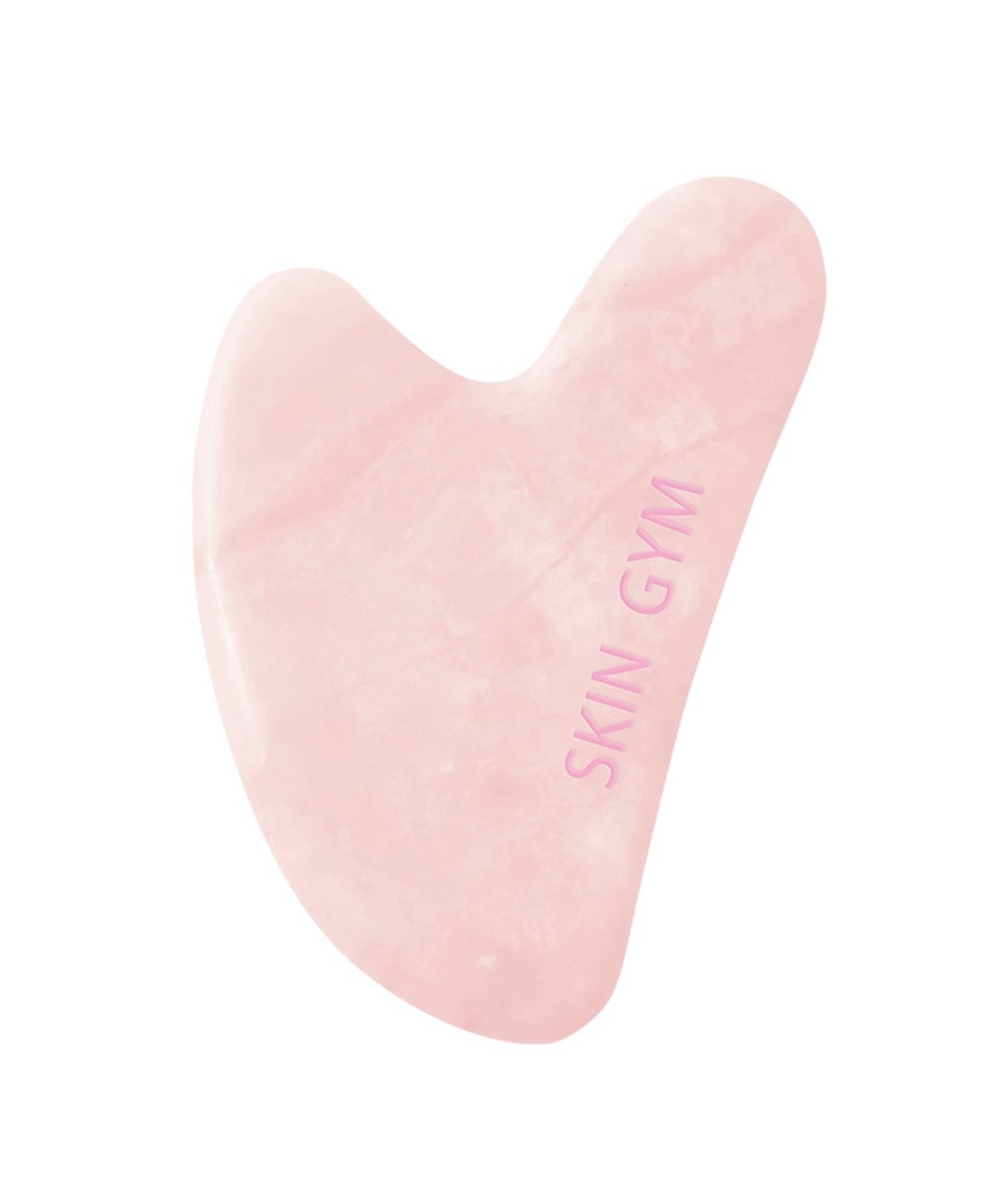 Скребок гуаша из розового кварца в форме сердца Skingym