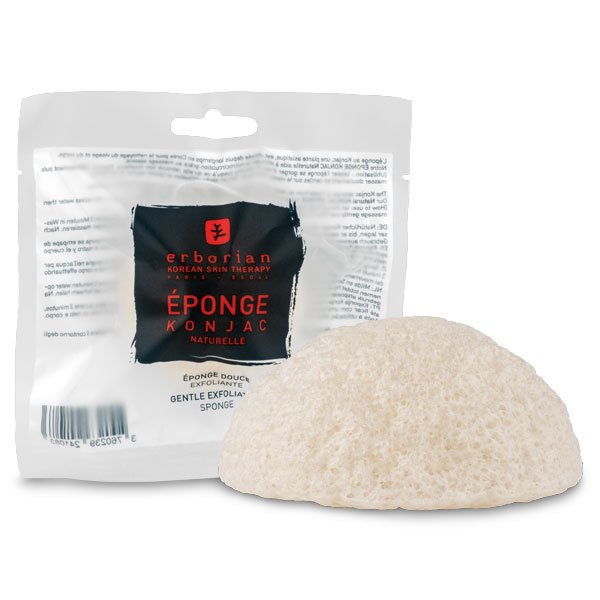Спонж для очищения кожи "Конжак" Natural Konjac Sponge Gentle Exfoliating Sponge Erborian