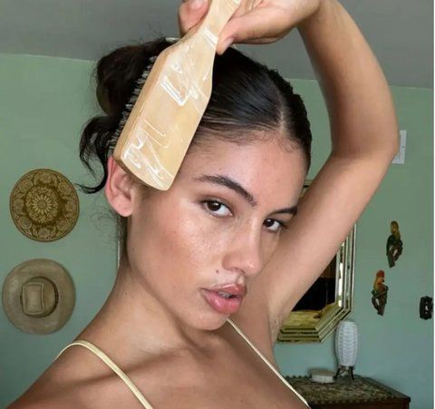 Міні щітка для волосся Emi Jay Mini Boar Bristle Brush In Leche