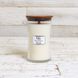 Ароматична свічка з ароматом сандалового дерева та дуба White Teak Woodwick, 609 г