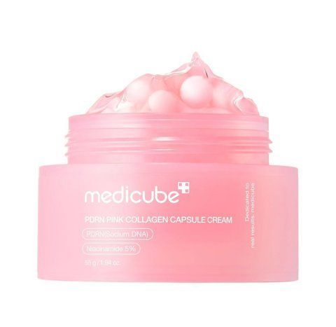 Капсульный крем с коллагеном и полинуклеотидами Medicube PDRN Pink Collagen Capsule Cream, 55 мл