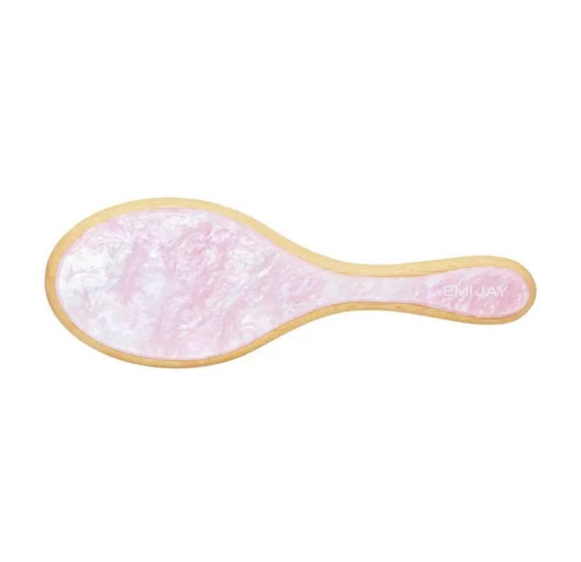 Овальная щетка для волос от Emi Jay Flat Brush Pink